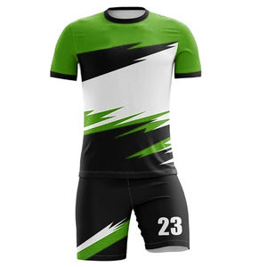 Ensemble d'uniformes de football pour hommes personnalisés maillot de football en polyester à manches courtes respirant sublimation vêtements de football bon marché haute visibilité - Product Image 6