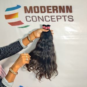 Vente en gros d'extensions de cheveux humains au temple profond vietnamien 100% vierge en vrac bruts non transformés Styles de vague de corps droits origine indienne - Product Image 3