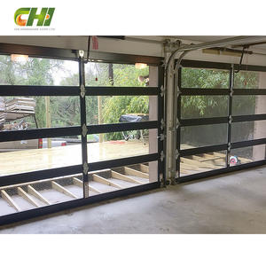 <span class=keywords><strong>Porte</strong></span> <span class=keywords><strong>de</strong></span> <span class=keywords><strong>garage</strong></span> automatique <span class=keywords><strong>motorisée</strong></span> à enroulement, en aluminium, avec télécommande, imperméable, en verre moderne, résistante au vent - Product Image 3