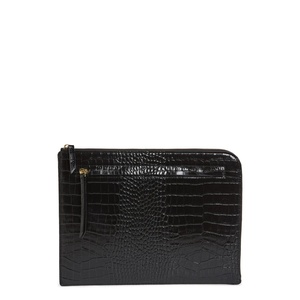 Pochette in Pelle con Chiusura a Zip per Donna Nordstrom, Colore Nero - Product Image 1