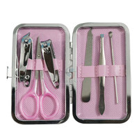 Nouveauté : Ensemble de coupe-ongles luxueux en acier inoxydable, kits de manucure et pédicure, ciseaux, outils de beauté, modèle CARONIA