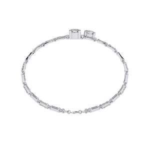 Fabulosa Pulsera y Brazalete de Diamantes Cultivados en Laboratorio en Oro de 18K, Accesorio de Joyería de Lujo - Product Image 1