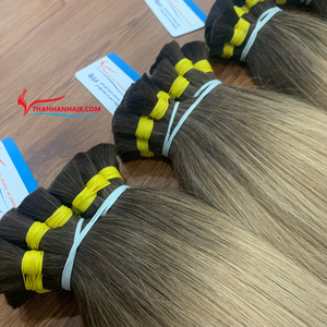 MEGA VENTE DE 2024!!! 100% cheveux humains sans perte ni enchevêtrement haute qualité Ombre couleur en vrac Extensions de cheveux cheveux humains pour femme - Product Image 1