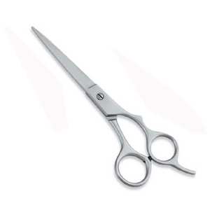 Tijeras de peluquero con logotipo personalizado, tijeras de peluquero de lujo negras mate de 6,5 pulgadas, tijeras de peluquero de acero de alto carbono ultraafiladas para hombres y mujeres - Product Image 1