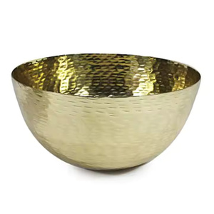 Cuencos de latón de diseño único para comida, vajilla redonda de Color dorado, diferentes tamaños, perfectos para utensilios de cocina y accesorios para servir alimentos - Product Image 4