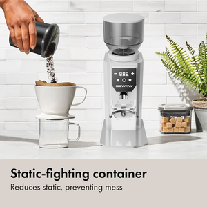 220V 64mm plat fraise moulin à café magnétique poudre tasse électrique moulin à café en alliage d'aluminium moulin à café électrique - Product Image 3