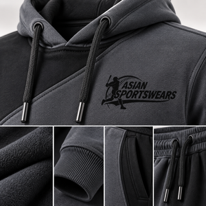 Custom Made <b>Winter</b> Hooded Casual Printed Solid <b>Tracksuit</b> <b>for</b> Men Regular Fit 100% Cotton Plus Size Durable High Quality - Product Image 3