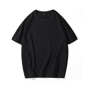 OEM personnalisé unisexe 100% coton col rond T-Shirt hommes décontracté à manches courtes lâche plaine hauts en plusieurs couleurs coupe surdimensionnée - Product Image 5