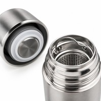 Thermos en acier inoxydable 1000 ml, tasse isotherme CPC pour boissons chaudes et froides avec infuseur à thé pour le bureau et les voyages