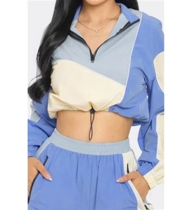 Ensemble de survêtement en nylon pour femmes, nouvelle mode 2026, 2 pièces, léger, doublure en maille, imperméable, respirant - Product Image 3