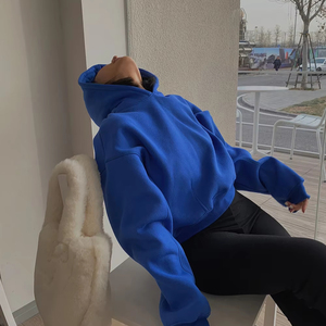 Sudadera con capucha de algodón de alta calidad para mujer - Product Image 1