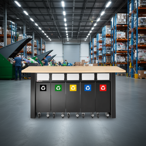 Ensemble de 5 Contenants en Plastique Facom pour la Collecte Séparée des Déchets en Logistique et en Entrepôt - Product Image 3