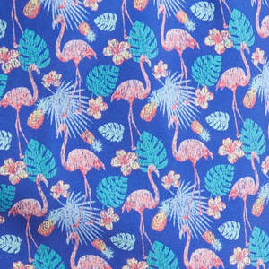 Short de bain pour hommes, bleu royal, imprimé flamant rose, palmier tropical, protection solaire UPF 50+, séchage rapide, imperméable, spandex/polyester - Product Image 6