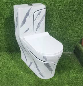 Inodoro de bidé coloreado de artículos sanitarios de una pieza de lujo con trampa en P montada en el suelo para uso doméstico o hotelero - Product Image 3