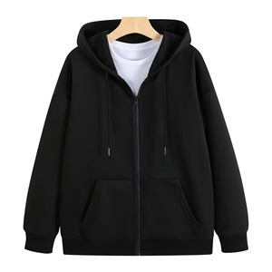 Sweat à capuche épais 100 % coton pour homme, 500 g/m², coupe oversize, motif uni, prêt pour l'hiver, personnalisable - Product Image 5