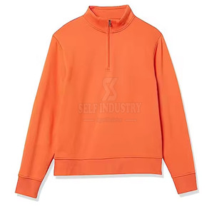 Sudadera con media cremallera en contraste de color de talla grande, ropa, sudadera con media cremallera, jersey básico, sudadera con media cremallera - Product Image 6