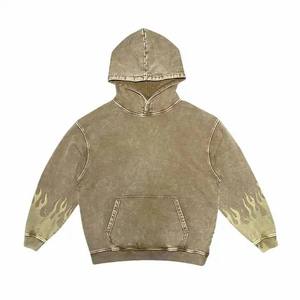 Sweat-shirts en denim déchiré pour hommes sur mesure, 100% coton, manches longues, sweat-shirt en denim déchiré personnalisé pour hommes, vente en gros, 450 g/m² - Product Image 1