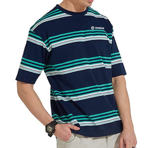 เสื้อยืดผู้ชายโอเวอร์ไซส์ผ้าคอตตอนแบบแห้งเร็วสำหรับผู้ชายเสื้อยืดโอเวอร์ไซส์ผ้า100% แบบสั่งทำสีได้ - Product Image 5