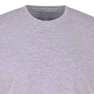 Conjunto de pijama de camiseta lisa gris Conjunto de salón de punto de algodón 100% Ropa de dormir de media manga suave y transpirable con camiseta y pantalones de cuello redondo - Product Image 4