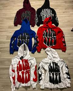 Fabricants de sweats à capuche en vrac unis personnalisés Fabricant de sweats à capuche imprimés en éponge française 100% coton lourd - Product Image 4
