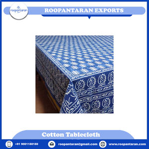 Nueva llegada fabricante indio hecho a mano indio bloque impreso flor diseño mantel a precio mayorista - Product Image 6