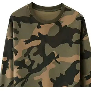 Sweat-shirt à capuche en coton imprimé camouflage pour homme, manches longues, col rond, automne-hiver, vente en gros de mode - Product Image 5