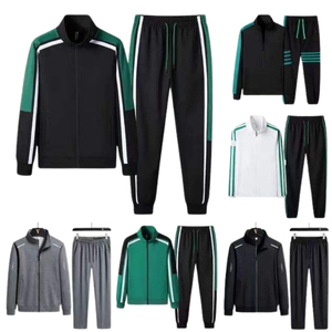 Ensemble de survêtement sportif gris pour homme de qualité supérieure, logo personnalisé, coton, léger, confortable, vêtements de sport, tenue d'entraînement - Product Image 5