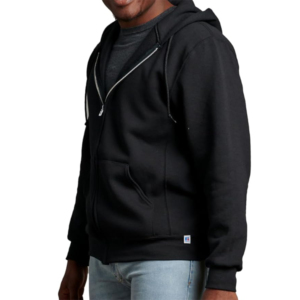 Fermeture à glissière noire 100% coton sweats à capuche pour hommes Logo personnalisé impression sweats à capuche en coton broderie personnalisée de haute qualité - Product Image 4