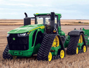 John Deere Tracteur d'occasion 90HP 4W Tracteur agricole 4WD à moteur diesel | Tracteur Johnn Deere 6215R MFWD d'occasion - Product Image 4