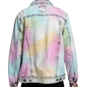 High Street Style Logo personnalisé imprimé 100% coton veste en jean pour hommes nouvelle à la mode à manches longues prix bas - Product Image 2