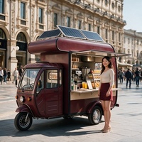 Chariot professionnel en acier inoxydable pour lait macadamia et latte, avec machine à café et vanille, idéal pour les événements haut de gamme