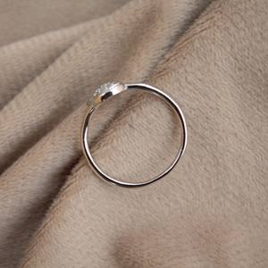 แหวนเพชรสังเคราะห์สังเคราะห์สำหรับผู้หญิงแหวนเพชรสังเคราะห์ที่ทันสมัยทำจากเงินแท้925น้ำหนักเบามีสไตล์ - Product Image 2