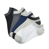Chaussettes bateau en polyester et coton pour hommes, colorées, respirantes, couleur chair, vente en gros directe d'usine