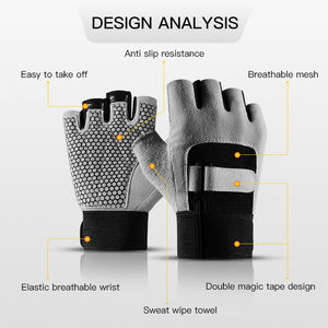 Gants de cyclisme d'hiver de haute qualité conception demi-doigt fonctionnalité d'écran tactile gant de moto confortable chauffé imperméable - Product Image 2
