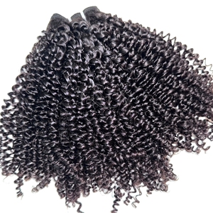 Meilleure qualité couleur naturelle crépus bouclés faisceaux de 100% cheveux humains vietnamiens vrais cheveux humains sans mélange - Product Image 1