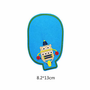 Patchs brodés sur mesure, design spatial, astronaute, fusée, robot, denim, applique à repasser, ensemble de réparation DIY, patch écologique, cœur - Product Image 3