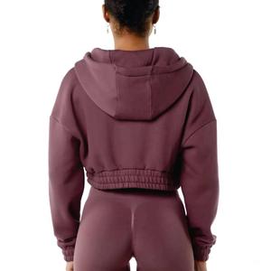 Fashion Autumn New 2 Piece Shorts <b>Set</b> for Women Zip-up Hooded Long Sleeve Crop Tops Shorts <b>Set</b> New Hoodie Outfit - Product Image 4