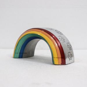 Urnes de crémation pour animaux de compagnie, patte de pont arc-en-ciel, pour cendres, urne gravée en aluminium - Product Image 2
