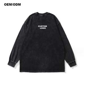 Fabricantes de ropa OEM personalizado 3D Puff impresión Sudadera con capucha 500 Gsm sudaderas ácido lavado Vintage Unisex sudaderas con capucha en relieve impresión - Product Image 2