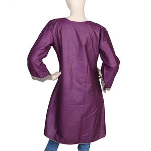 Kurti brodé pour femmes - Violet - Product Image 3
