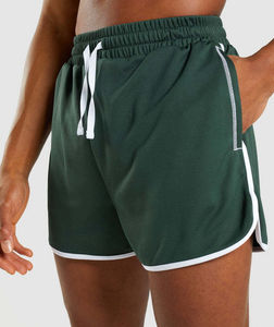 Shorts de basket-ball personnalisés pour hommes, vêtements de sport en maille double couche avec logo brodé, noir classique pour l'été - Product Image 2