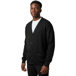 Alpha Varsity <b>Cardigan</b> <b>Sweater</b> High Quality Bold Greek letters V-Neck Long Sleeve Embroidered Letters - Product Image 2