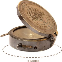 Boussole marine vintage Kelvin Hughes en laiton avec calendrier 100 ans, cadran à aiguille étanche de la boutique artisanale RJ pour la randonnée et le camping