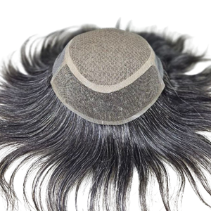 Miraj Men's Front Lace - 100% Human, Slik Base-Reemplazo de cabello no quirúrgico - Product Image 3