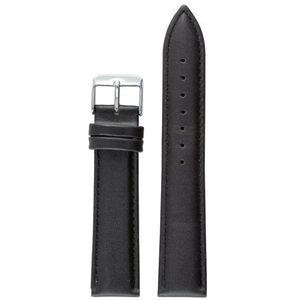 Unisex 669 Black Genuine Luxury Leather Professional Waterproof Smartwatch Strap Breathable Stainless Steel Buckle Soft Durable - Product Image 1