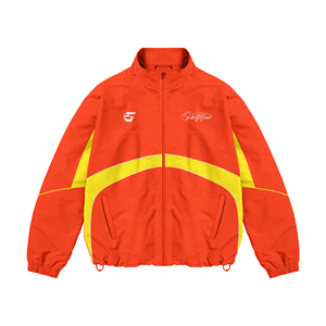 Conjunto Deportivo de Dos Piezas para Hombre, Chaqueta Cortavientos de Nailon Estampada de Invierno con Mangas Largas y Cordón Ajustable - Product Image 3