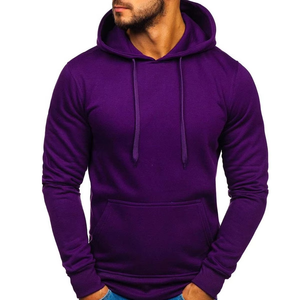 เสื้อมีฮู้ดสำหรับผู้ชายผ้าฝ้าย100% หนาพิมพ์ลายโลโก้ได้ตามต้องการ - Product Image 5