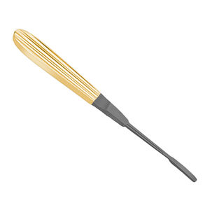 Elevador de tabique Joseph de acero inoxidable 18 cm 7 pulgadas 6,5mm mango negro dorado instrumento de elevador perióstico quirúrgico - Product Image 4