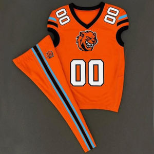 Uniforme de football américain réversible d'usine original personnaliser les maillots de football américain en sergé de haute qualité - Product Image 1