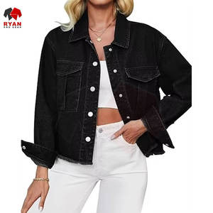 Veste en jean moderne pour femmes, adaptée aux tenues décontractées et aux activités de plein air, offrant un confort durable - Product Image 1